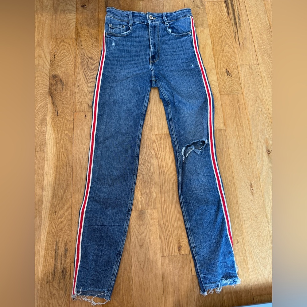 Zara Striped Jeans